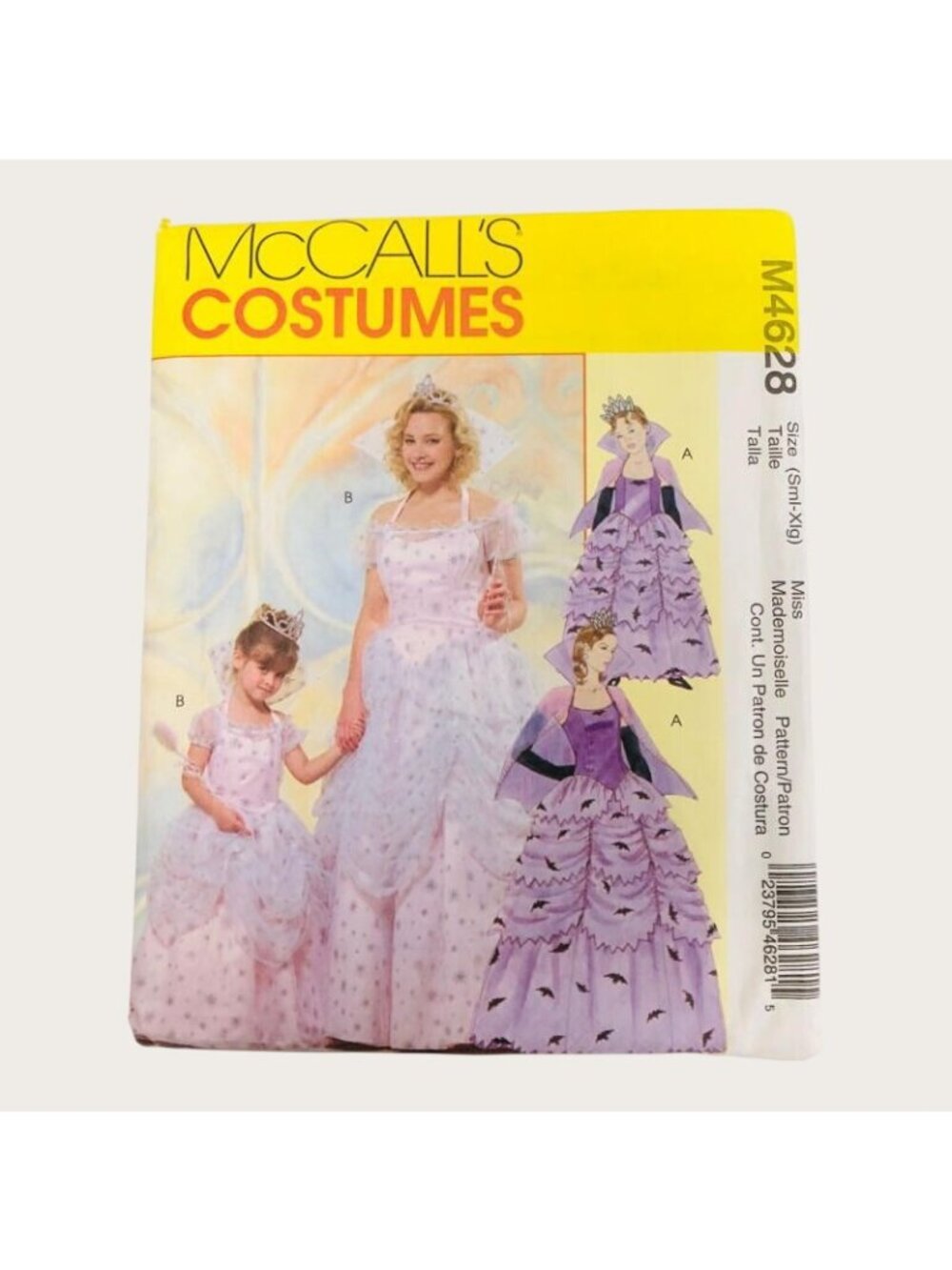 Vintage McCalls 2000s Sewing Pattern M4628 Misses Witch Costume Sz SML-XLG Uncut